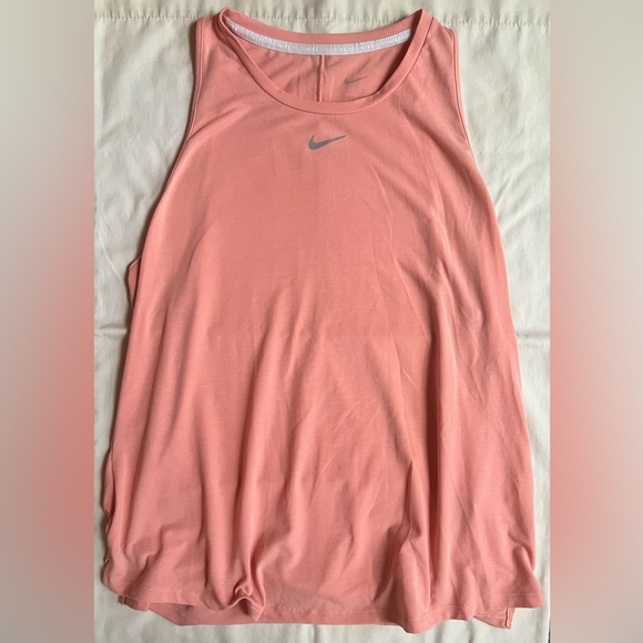 Nike Women’s Dri-Fit One Luxe Standard Fit Tank Top Orange Size L - Picture 1 of 2